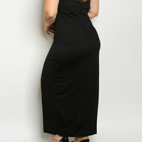 CHARLOTTE RUSSE BLACK PLUS SIZE DRESS - Picture 3 of 3